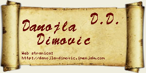 Danojla Dimović vizit kartica